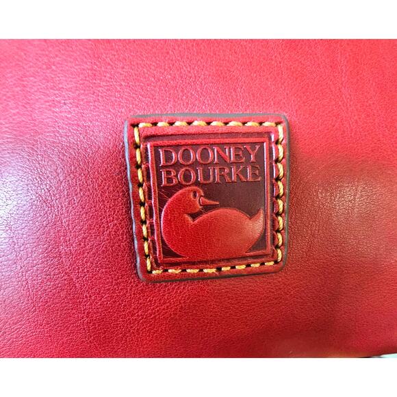 NWT Dooney and Bourke Florentine Allison RED Vachetta Leather Crossbody $278 - Picture 9 of 16